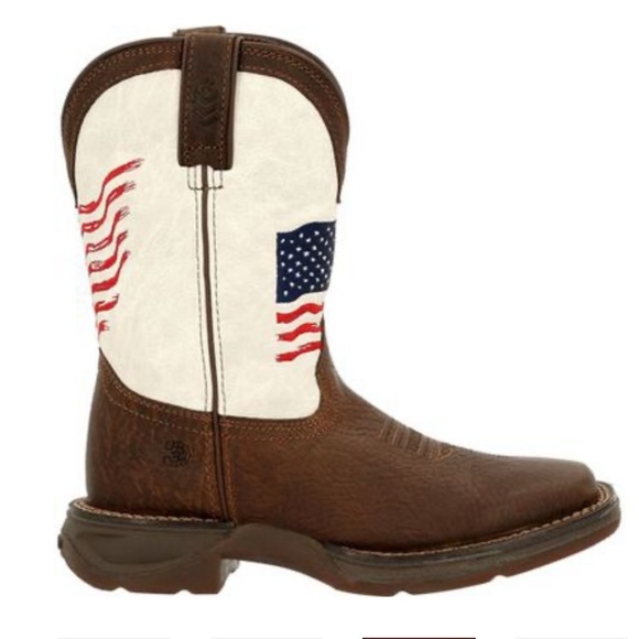 Lil' Rebel™ by Durango® Little Kids Distressed Flag Western Boot - Picture 6 of 15